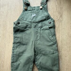 Kith overalls olive green